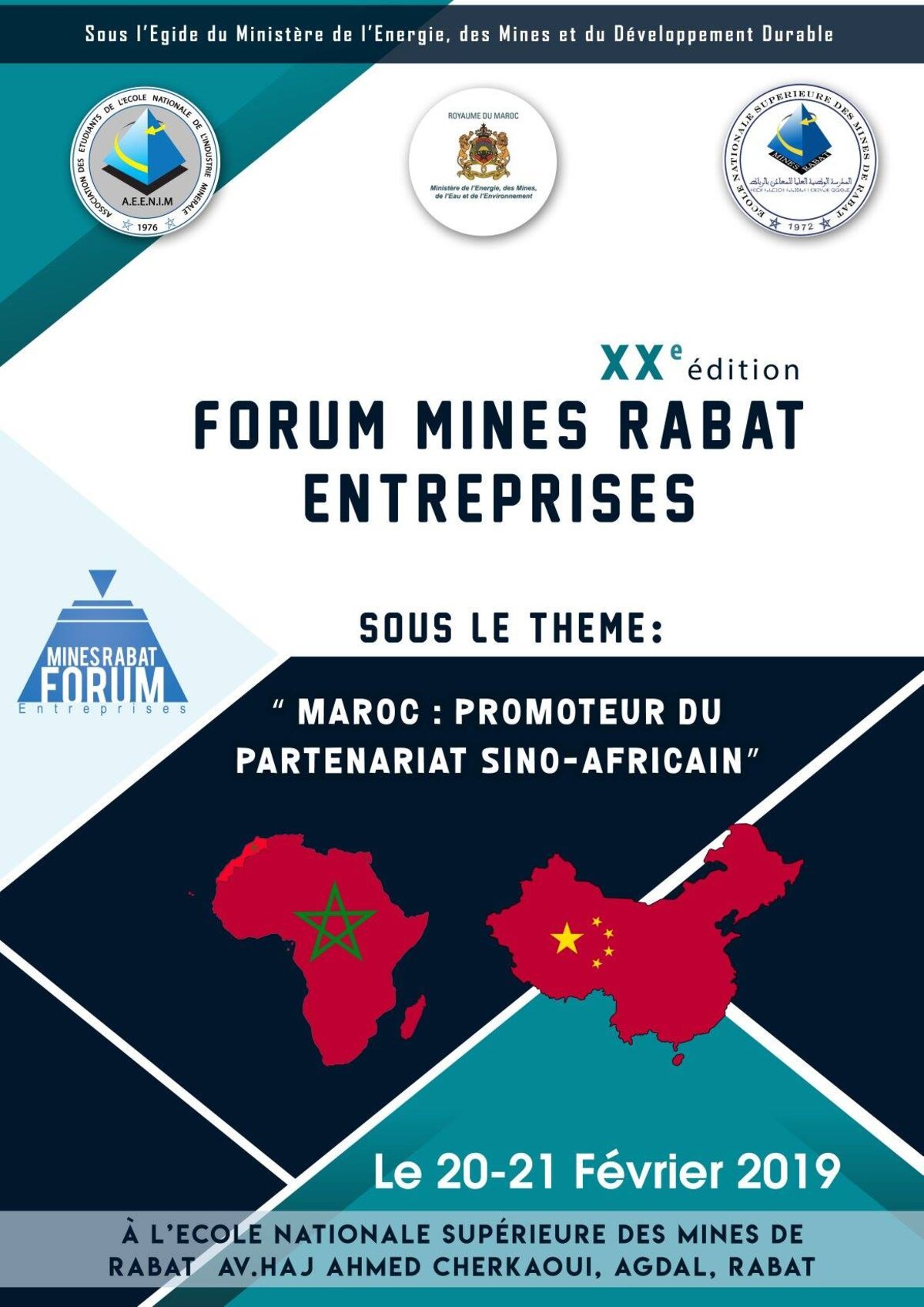 Forum Mines Rabat – Entreprises les 20 et 21 Février 2019