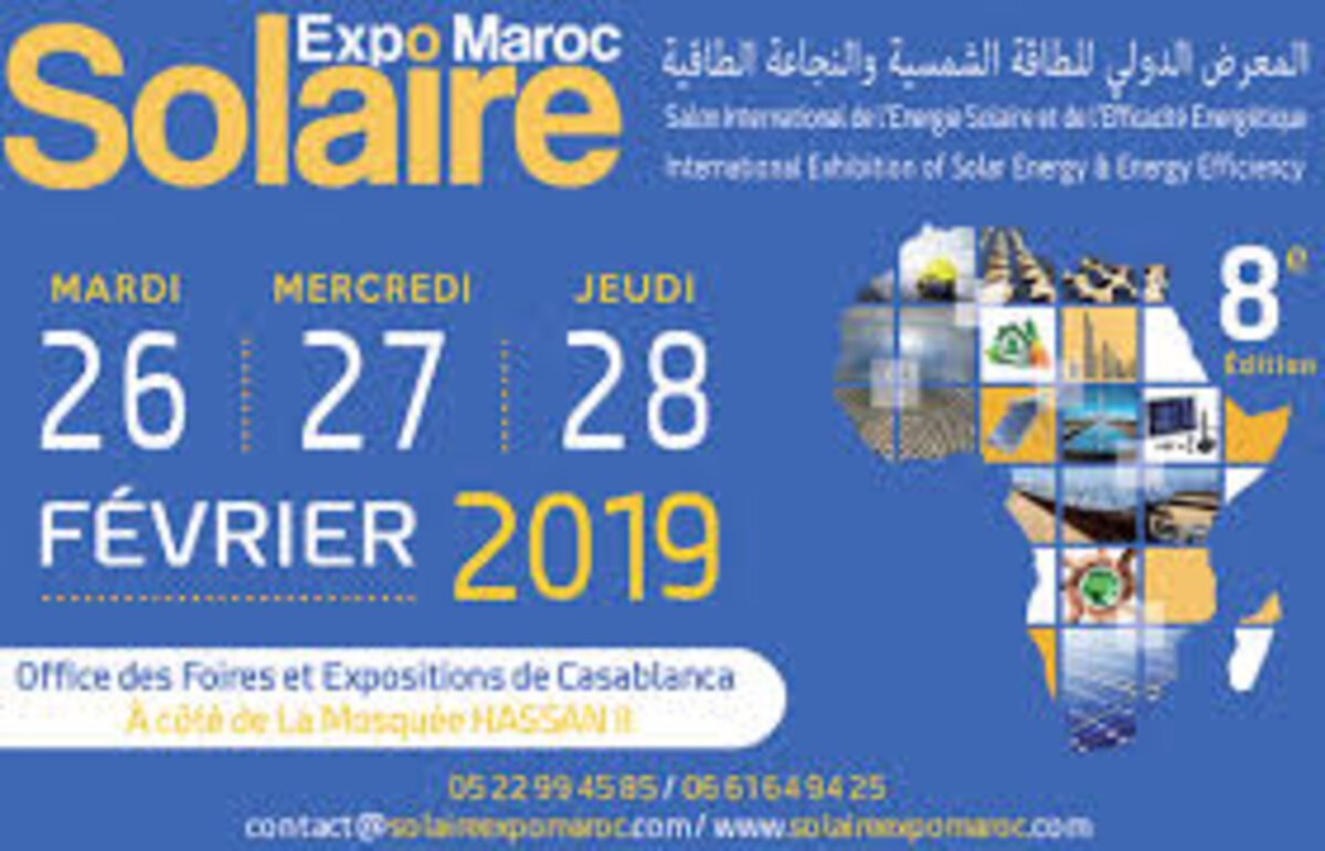 Solaire Expo Maroc, le salon des énergies renouvelables