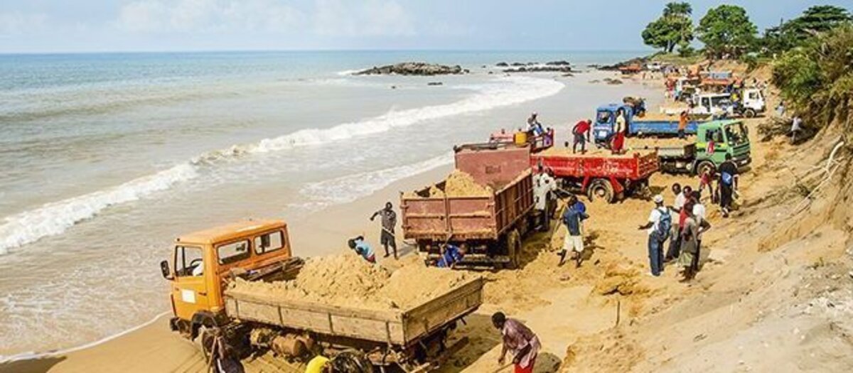 Extraction de sable côtier, l'avertissement onusien